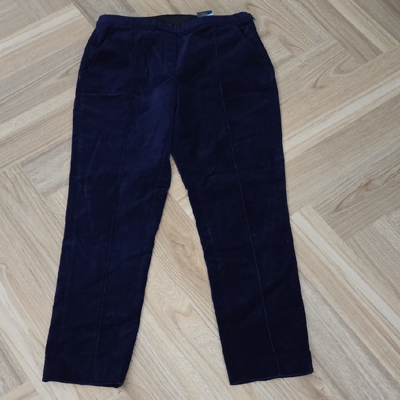 T Tahari Womens Velvet Deep Blue Pants 8 - Picture 1 of 5